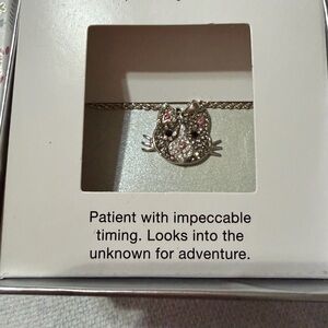 Silver Cat Pendant Necklace